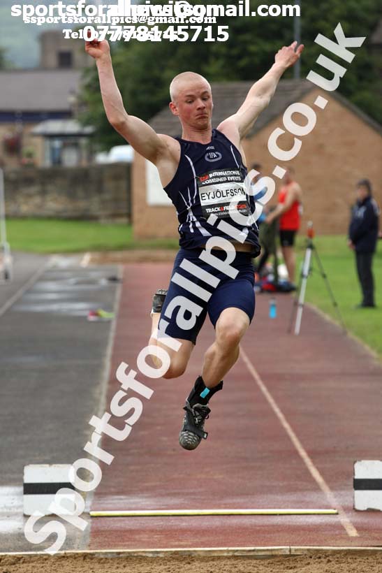Mens decathlon long jump, EAP International Cominted Events, Hexham. Photo: David T. Hewitson/Sports for All Pics